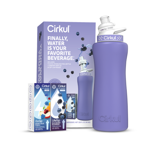 32oz. Matte Periwinkle Stainless Steel Bottle Starter Kit RTTK